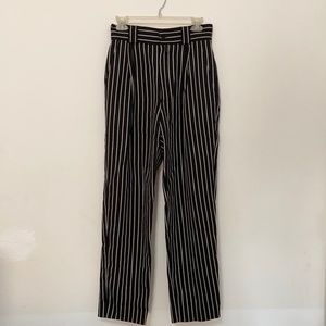 Gianni Versace Striped High Waist Trouser Pants